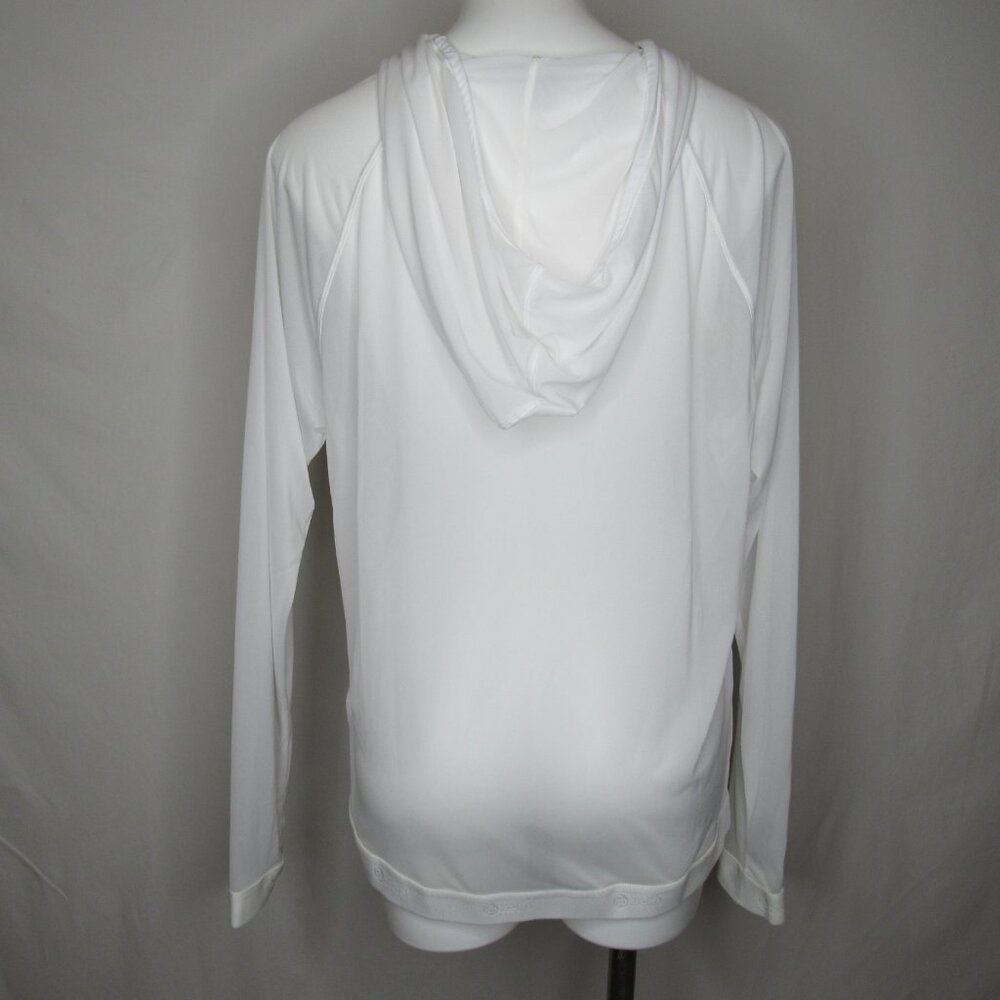 Zella INNOVATE White Sheer Running Hoodie Women's L Large - Picture 3 of 8